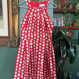Eliza J Red and White Polka Dot Kids Dress